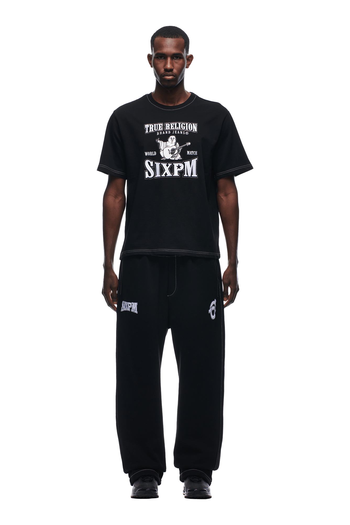 Buddha T-Shirt Black | 6PM® x True Religion®