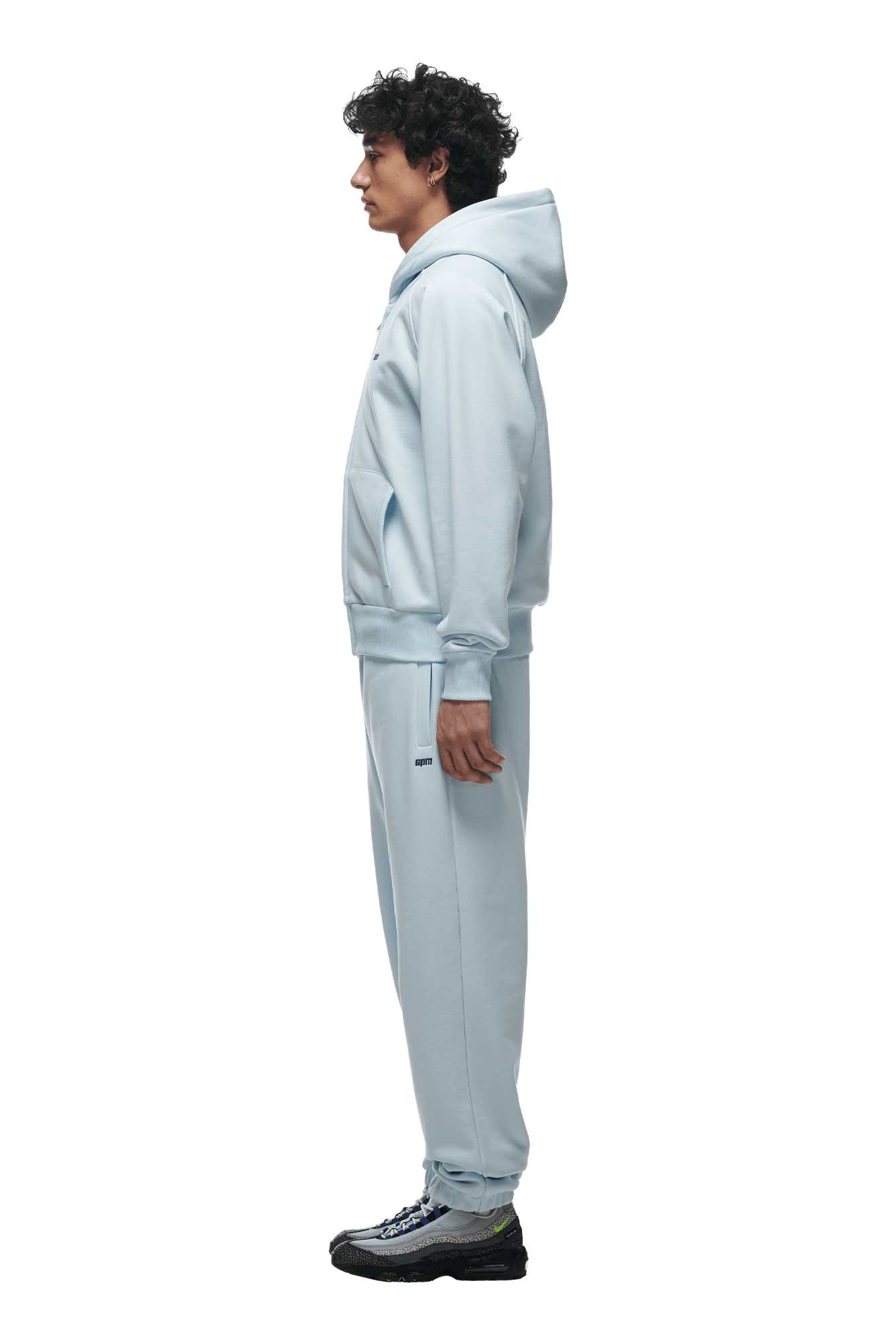 ZIP HOODIE ICE BLUE