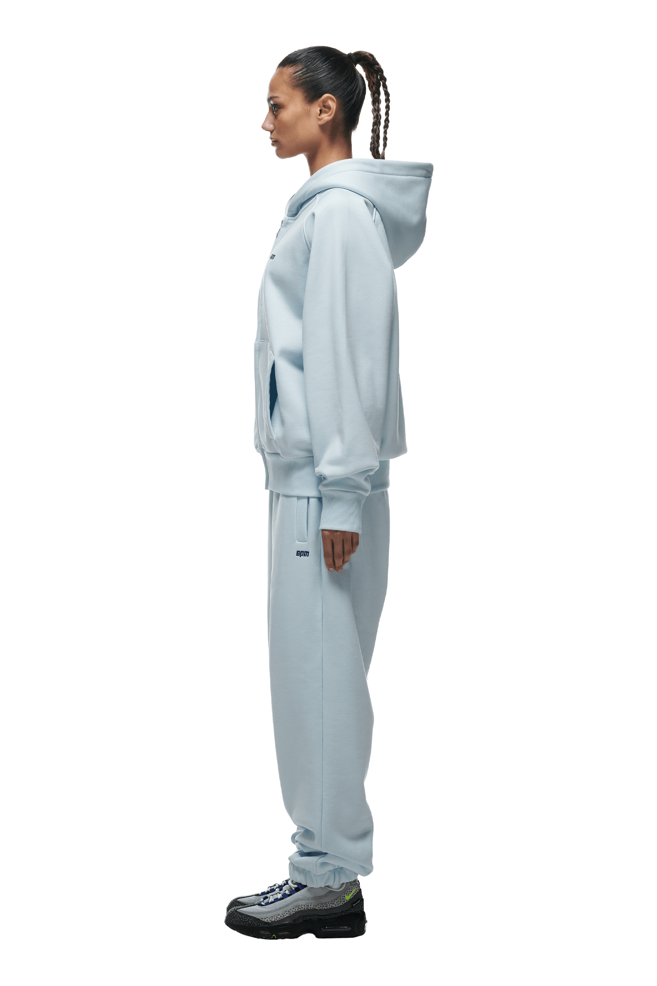ZIP HOODIE ICE BLUE