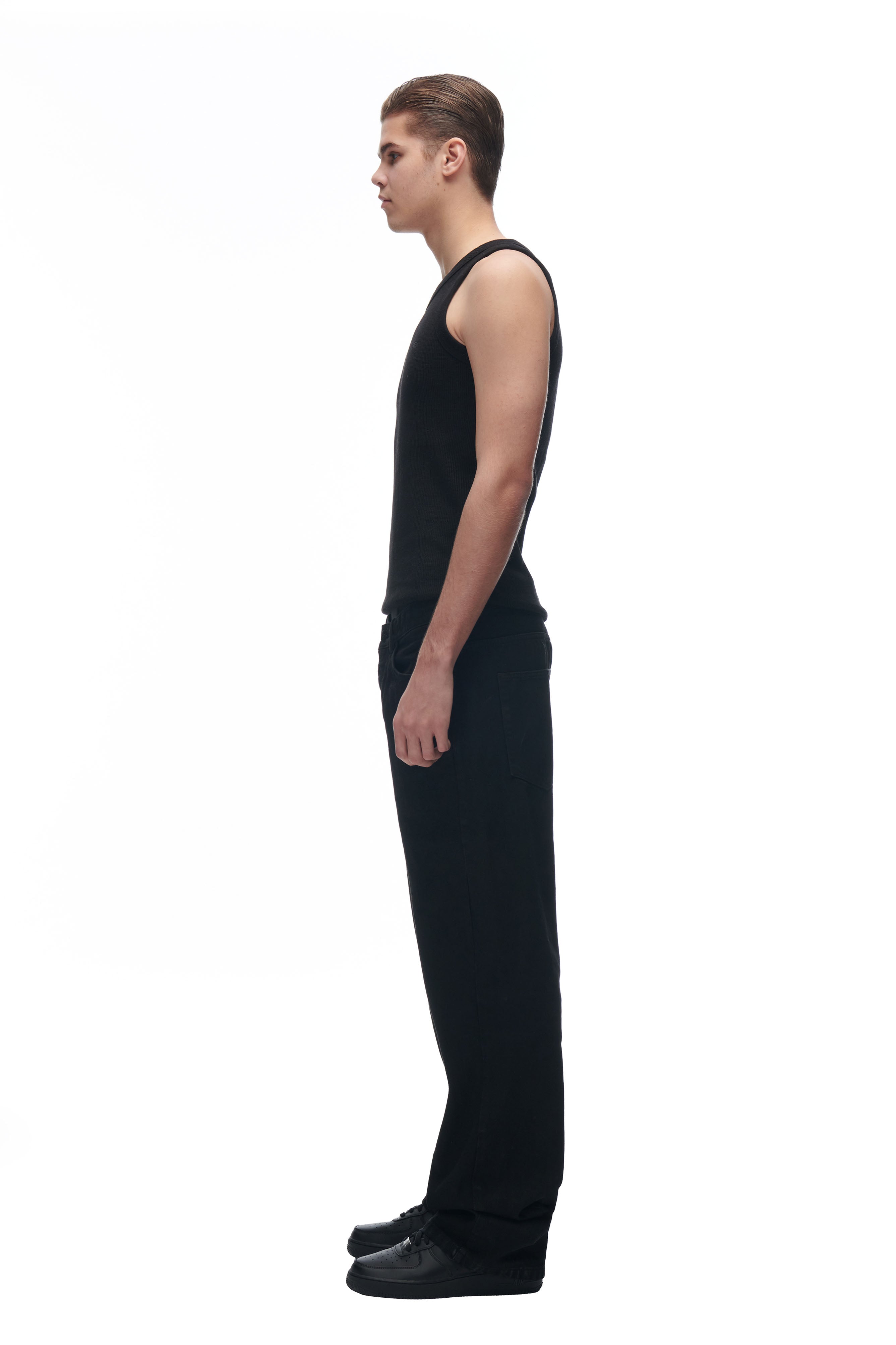 WAXED DENIM BLACK
