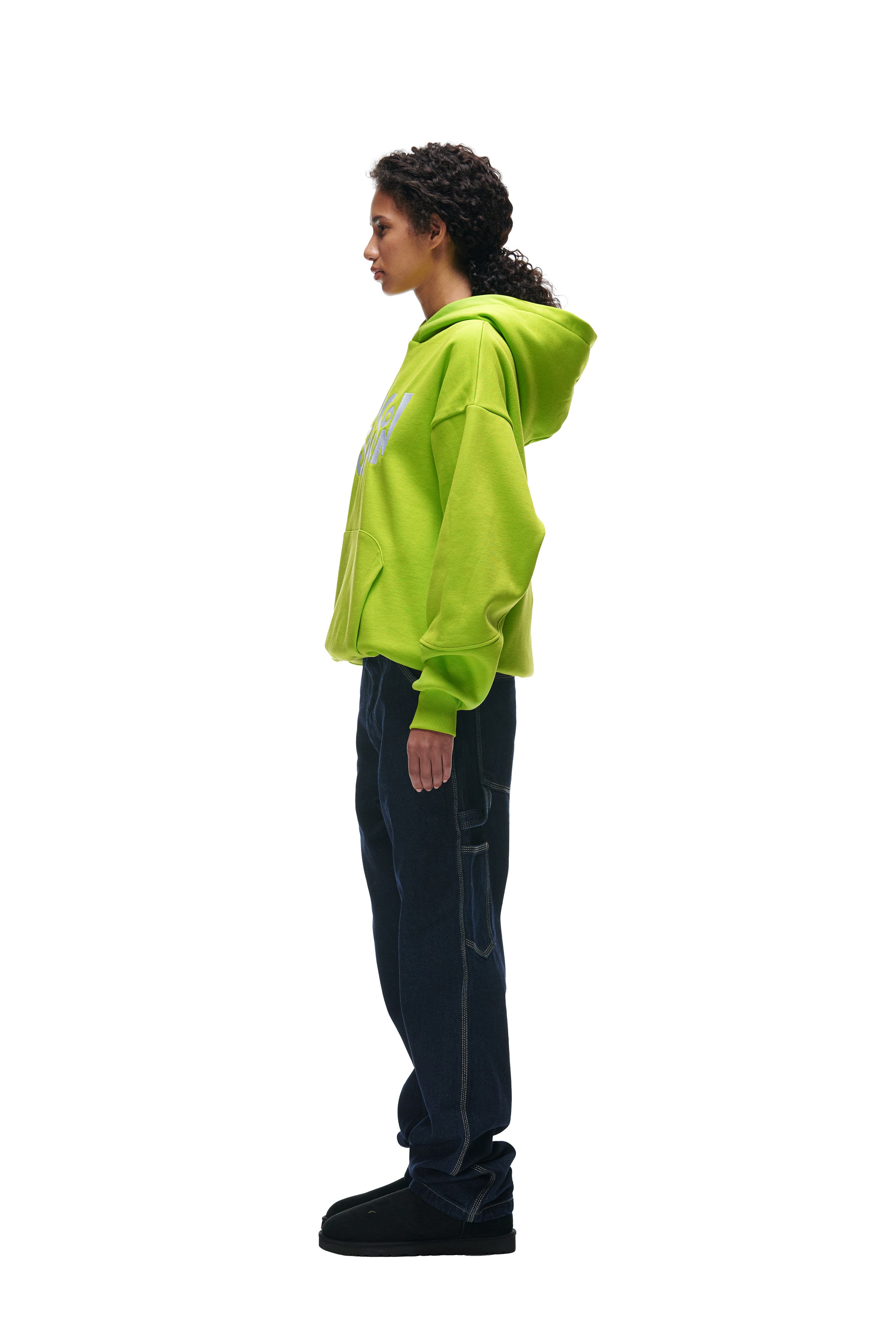 DOUBLE HOODIE LIME
