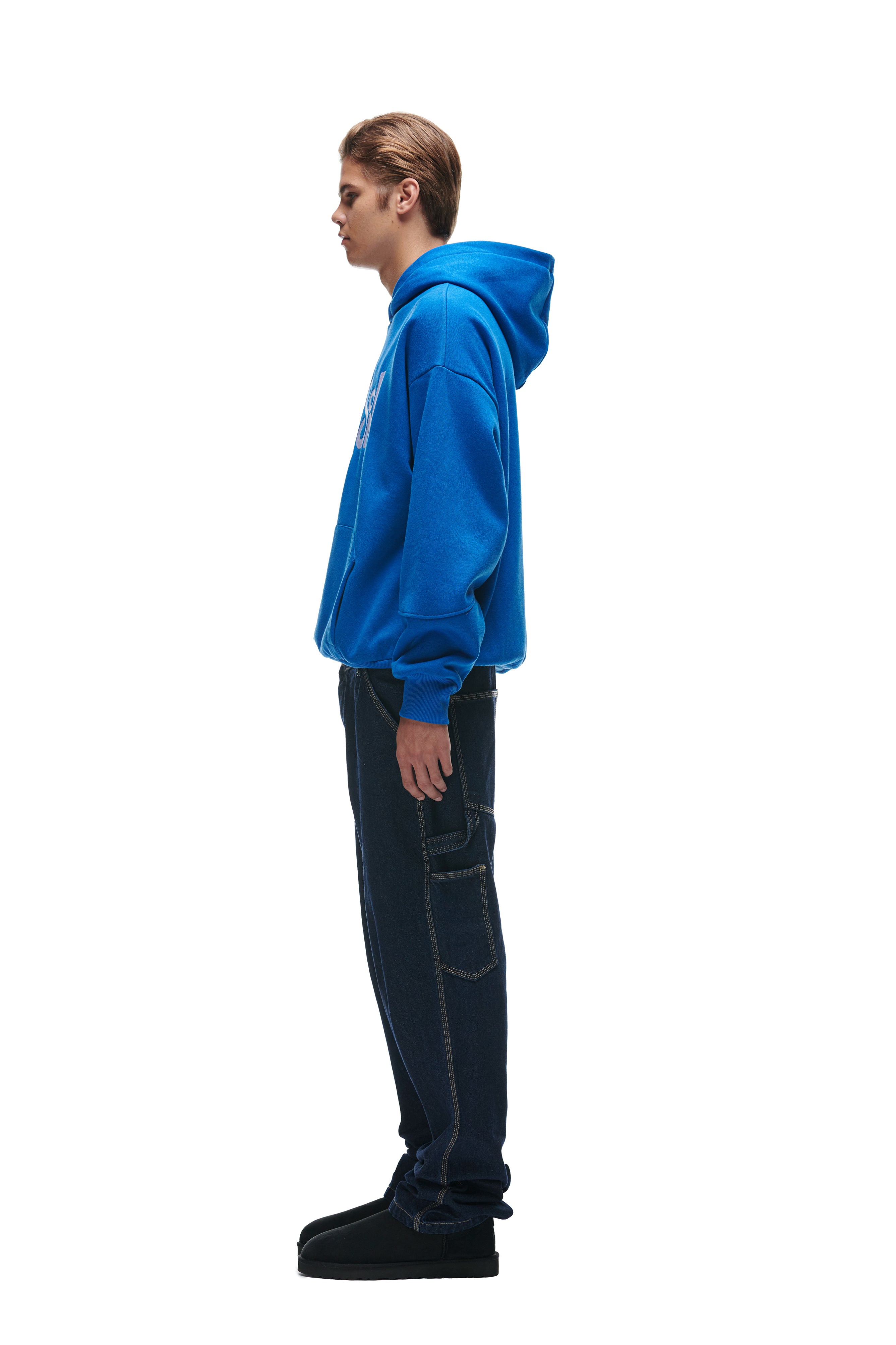 DOUBLE HOODIE ROYAL BLUE
