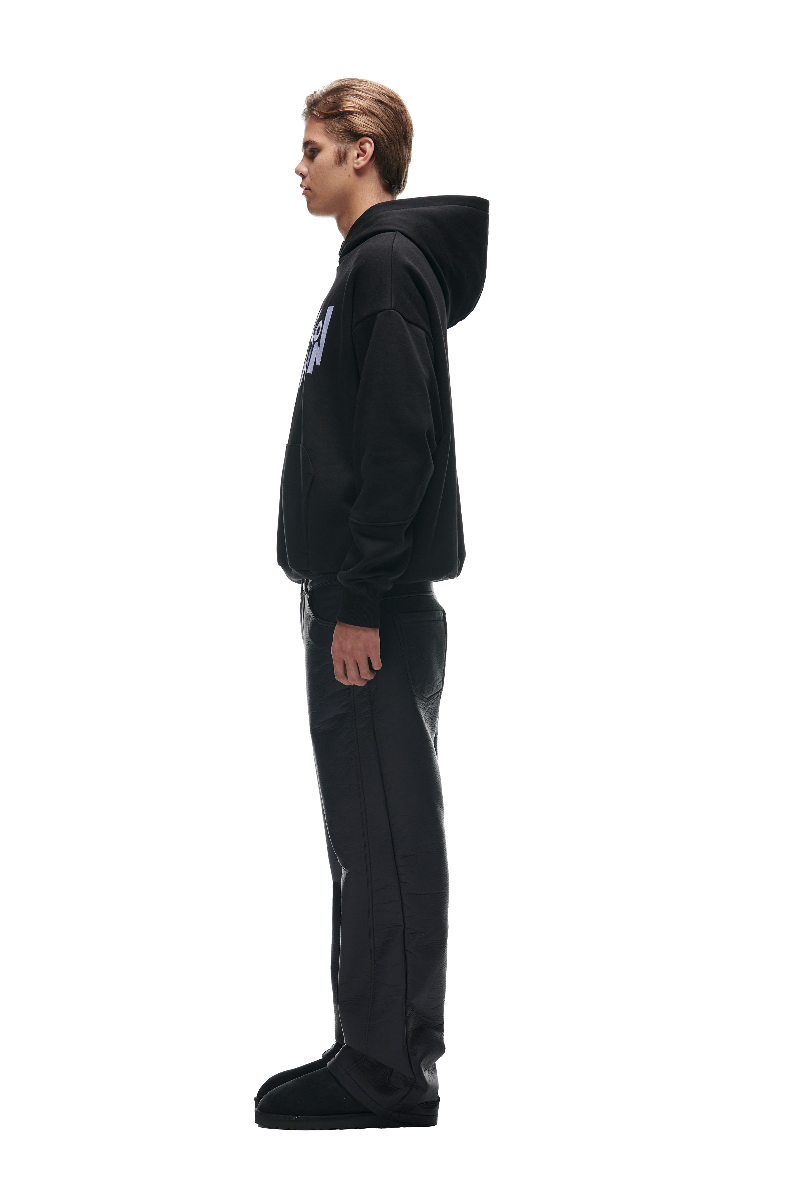 DOUBLE HOODIE BLACK