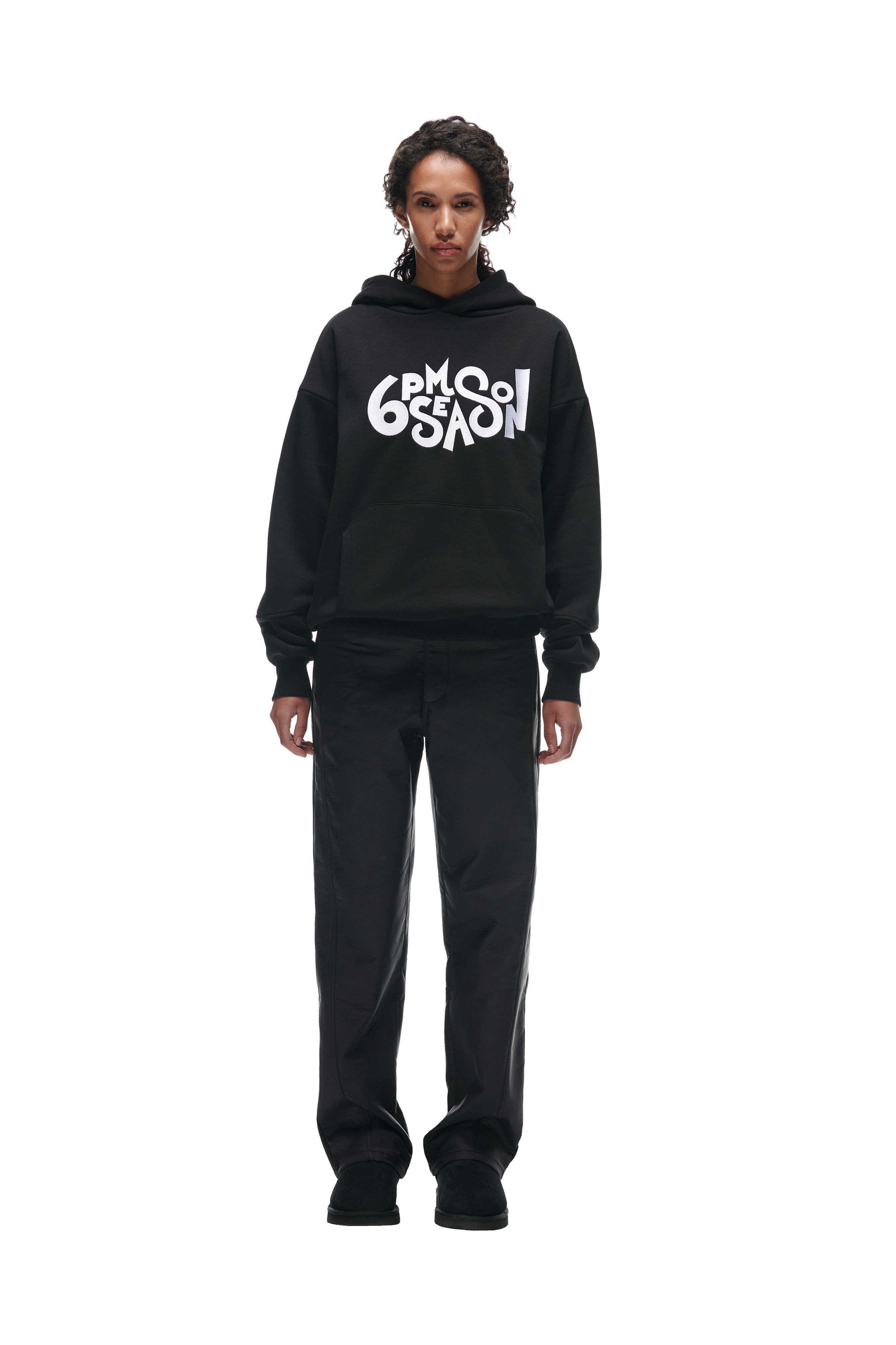 DOUBLE HOODIE BLACK