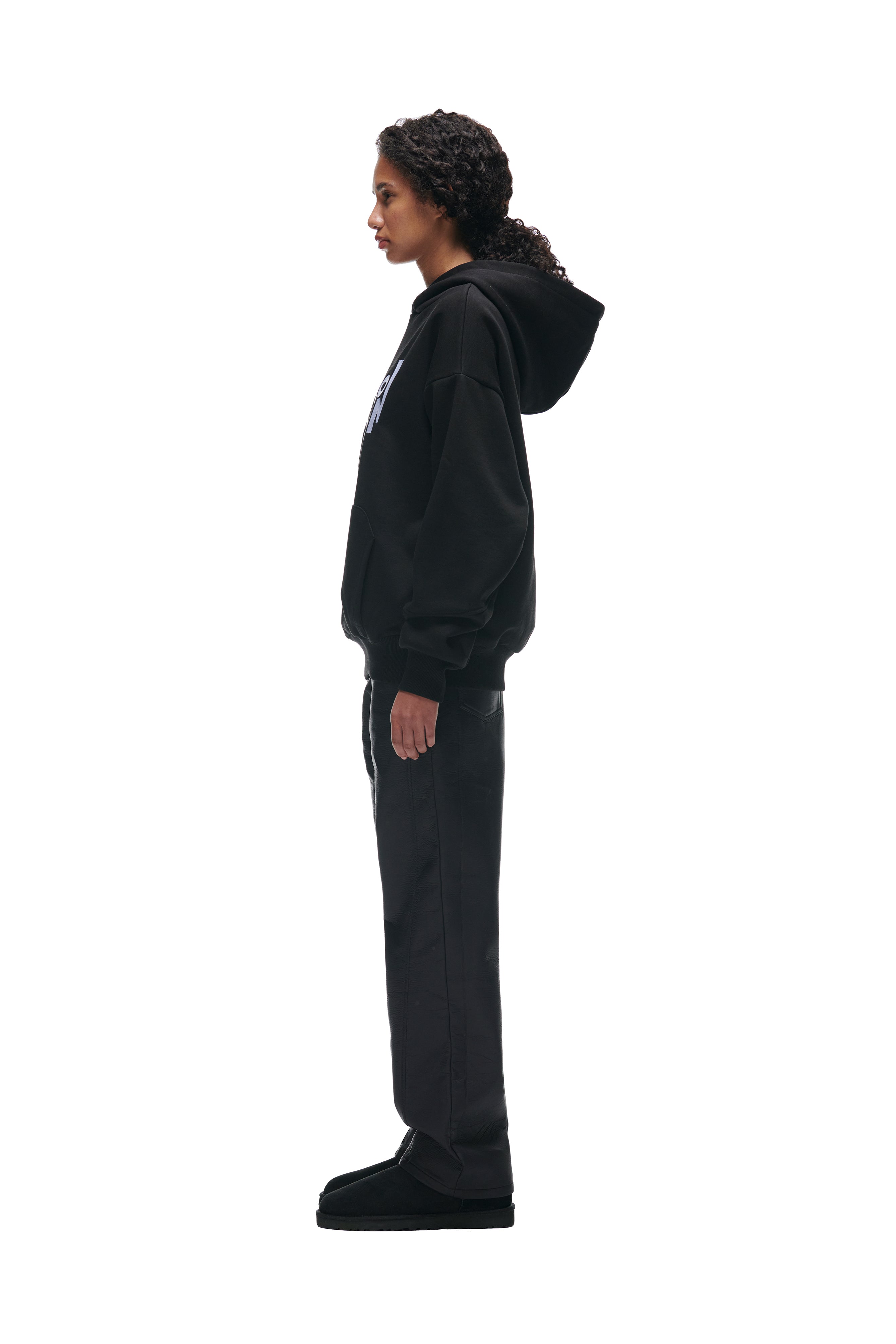 DOUBLE HOODIE BLACK
