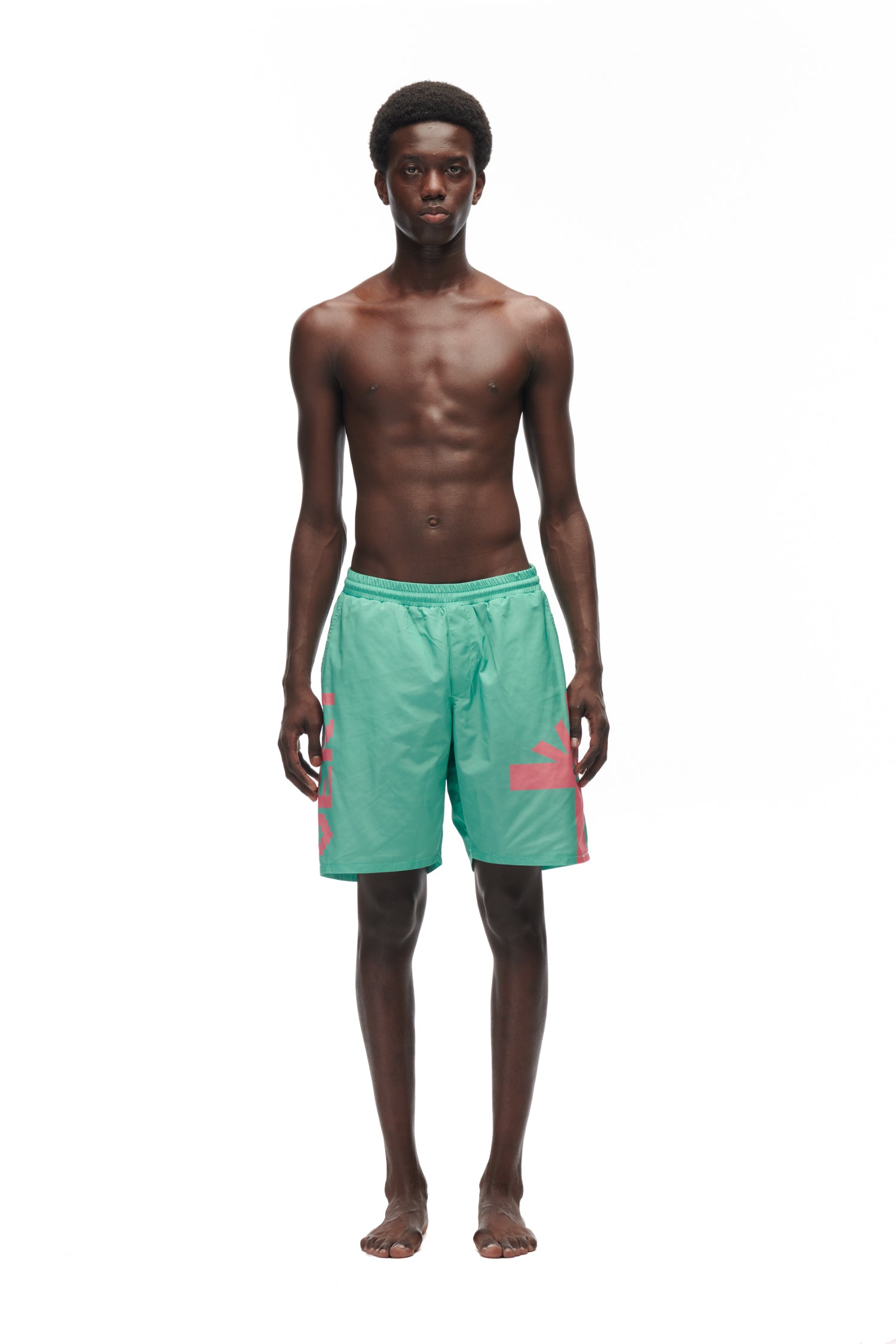 LOGO BATHING SHORTS GREEN