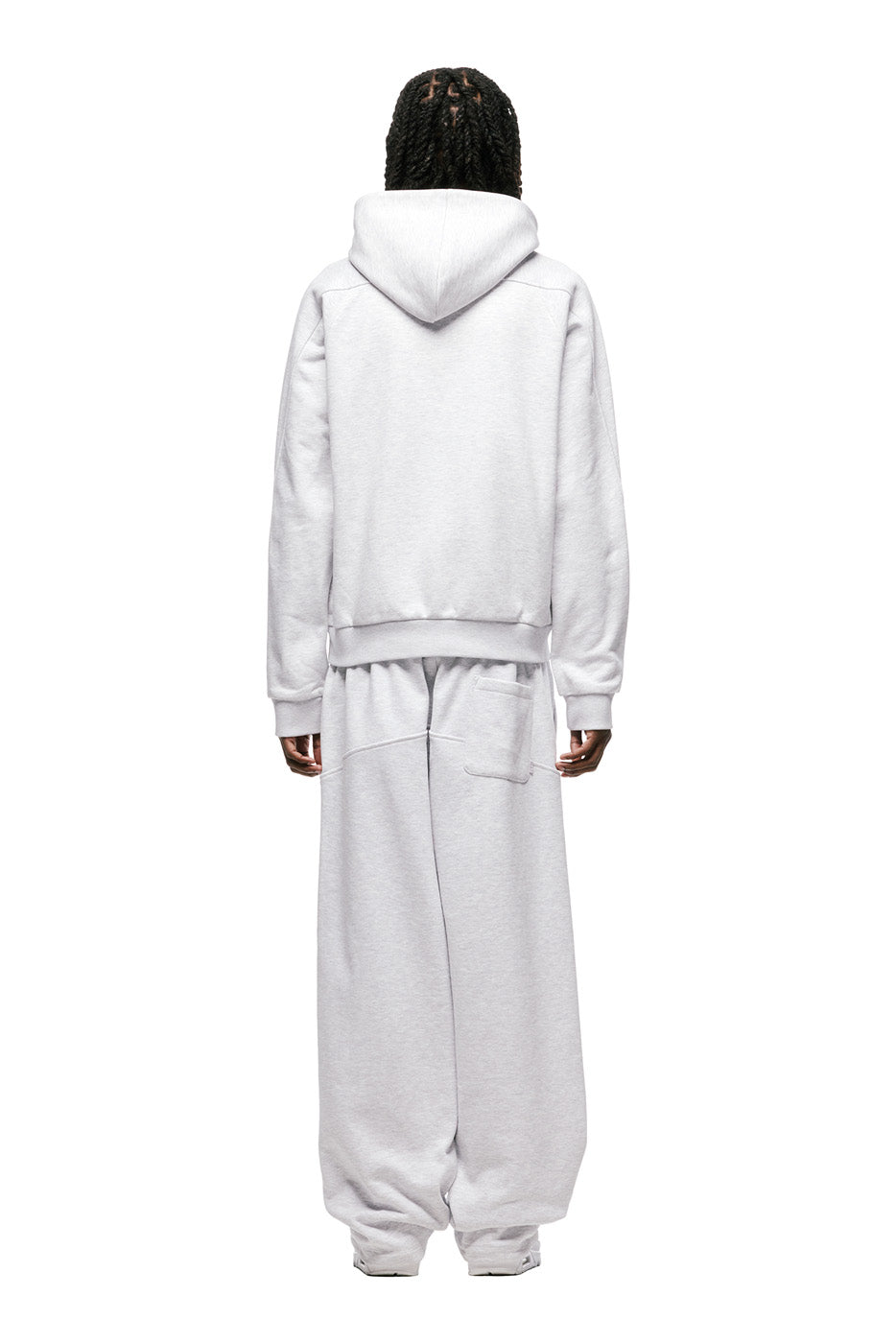 LIL CALM HOODIE LIGHT GREY MELANGE