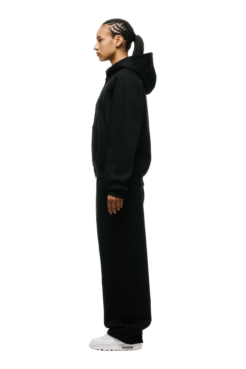 LIL CALM ZIP HOODIE BLACK