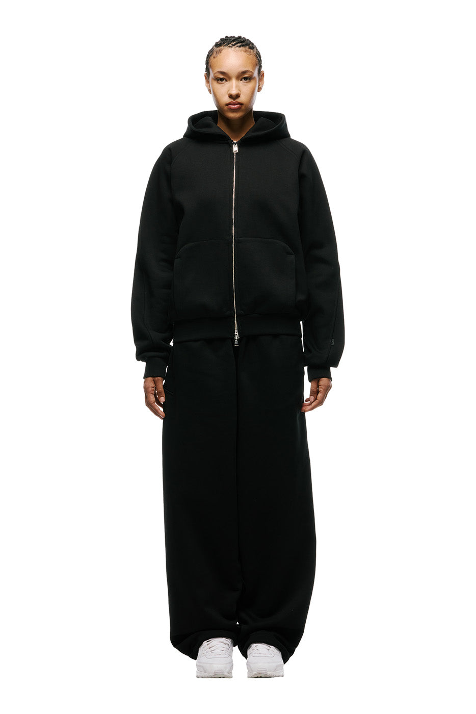 LIL CALM ZIP HOODIE BLACK