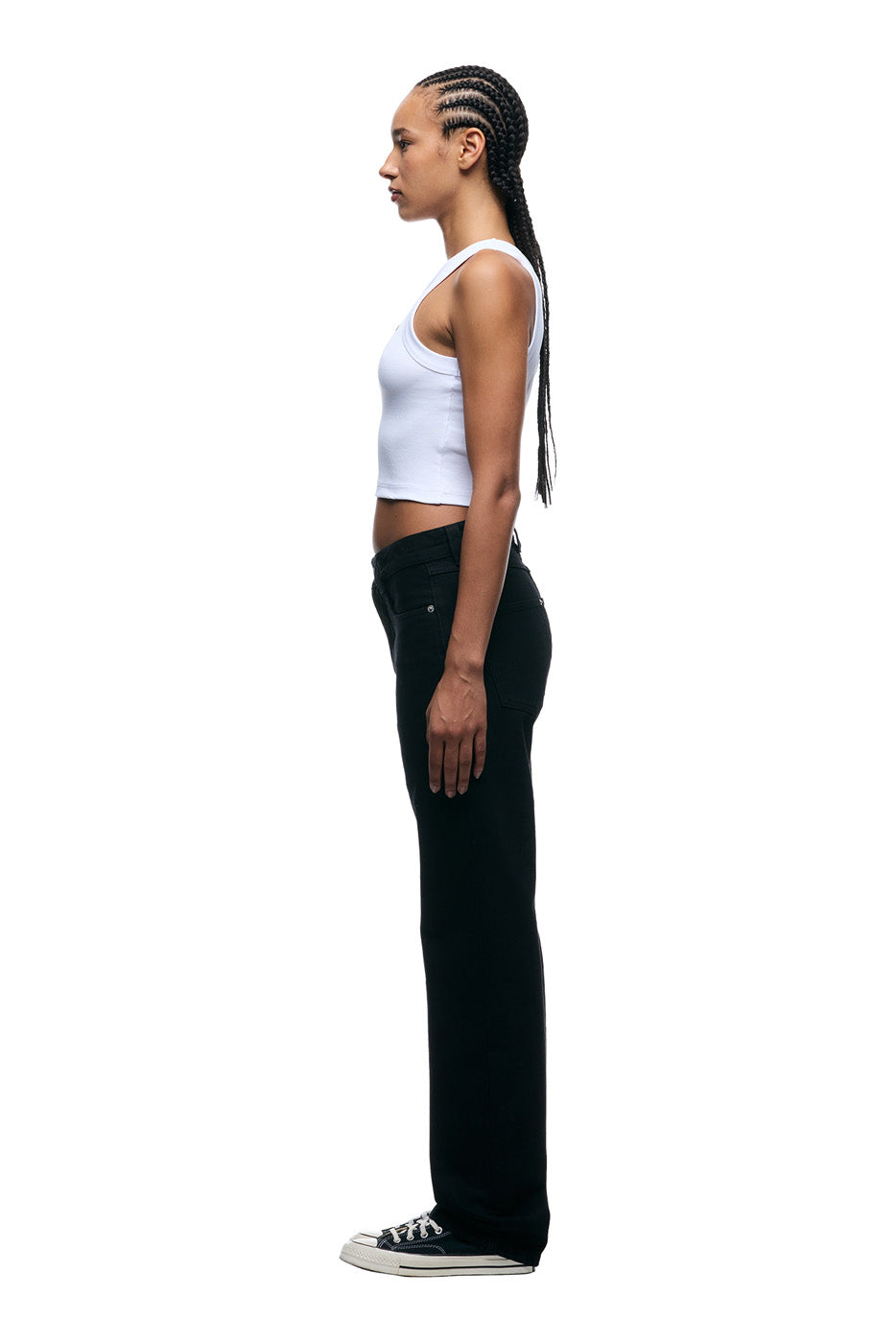 6PM+ STRAIGHT REGULAR DENIM BLACK