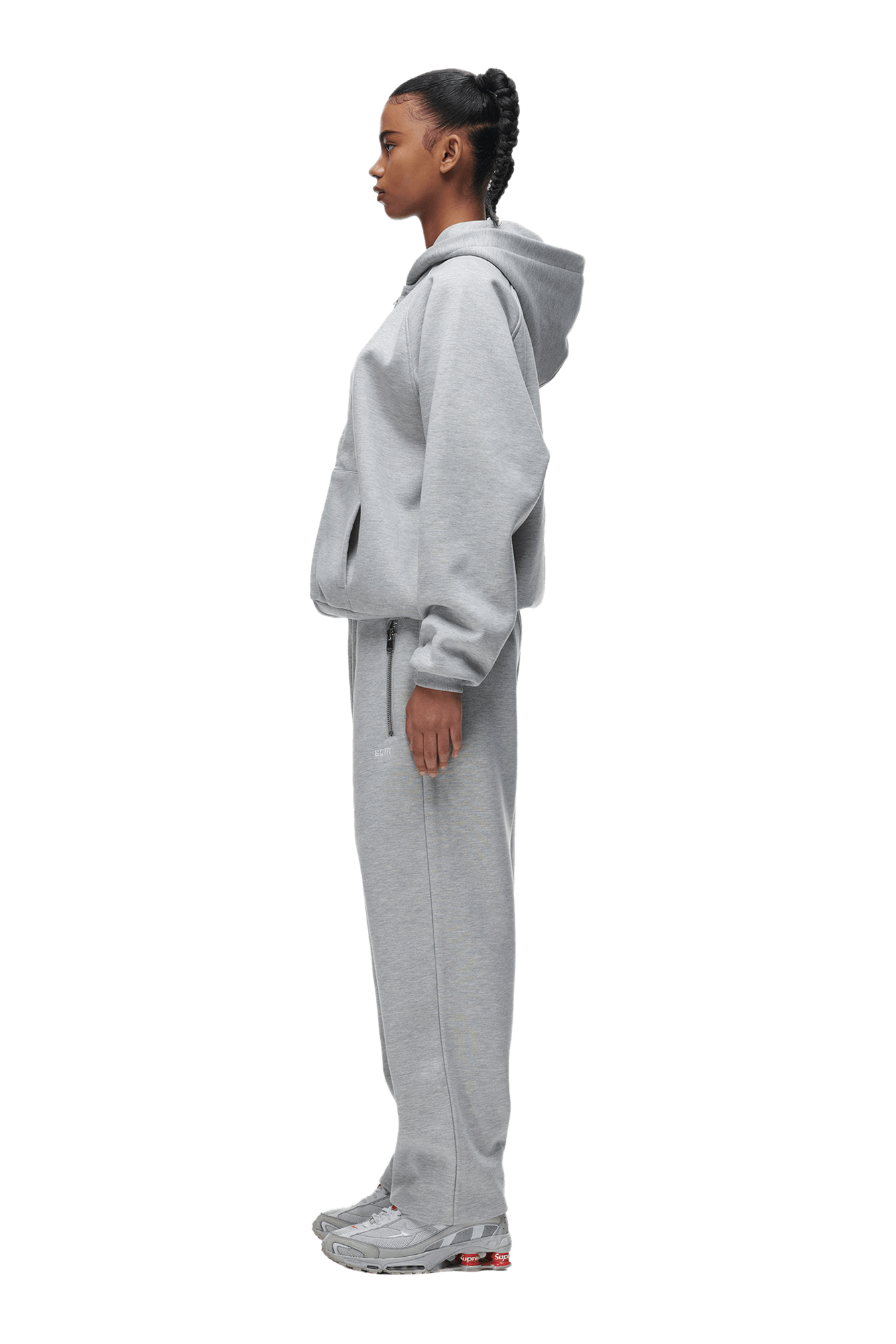 ZIP HOODIE GREY