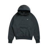 The 6PM HOODIE DARK EMERALD features raglan long sleeves, a front kangaroo pocket, ribbed cuffs and hem, and a small white chest logo. It is shown laid flat on a white background.