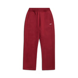 OPEN LEG JOGGER WINE RED