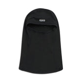 The TECH BALACLAVA BLACK by 6PM features an open face design, smooth fabric, and a small 6PM logo on the forehead, shown against a white background.