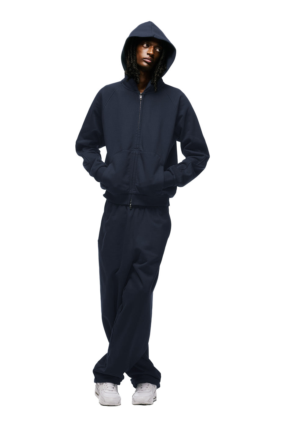 LIL CALM ZIP HOODIE OBSIDIAN BLUE