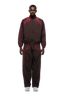 EVERYDAY TRACK JACKET DARK BURGUNDY