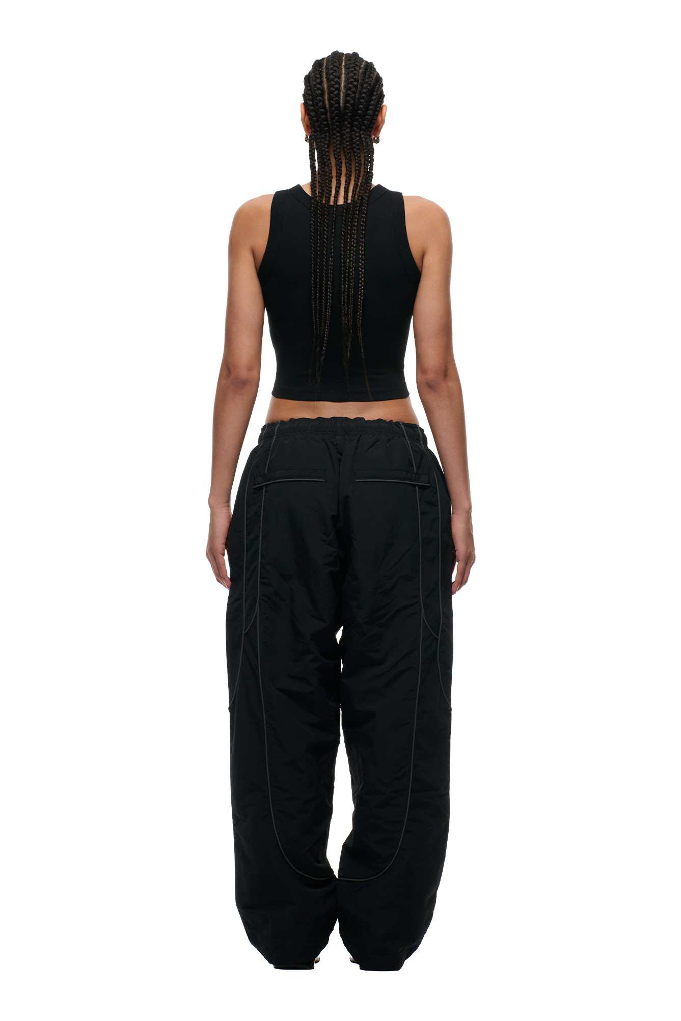 SOLID EVERYDAY TRACK PANTS BLACK