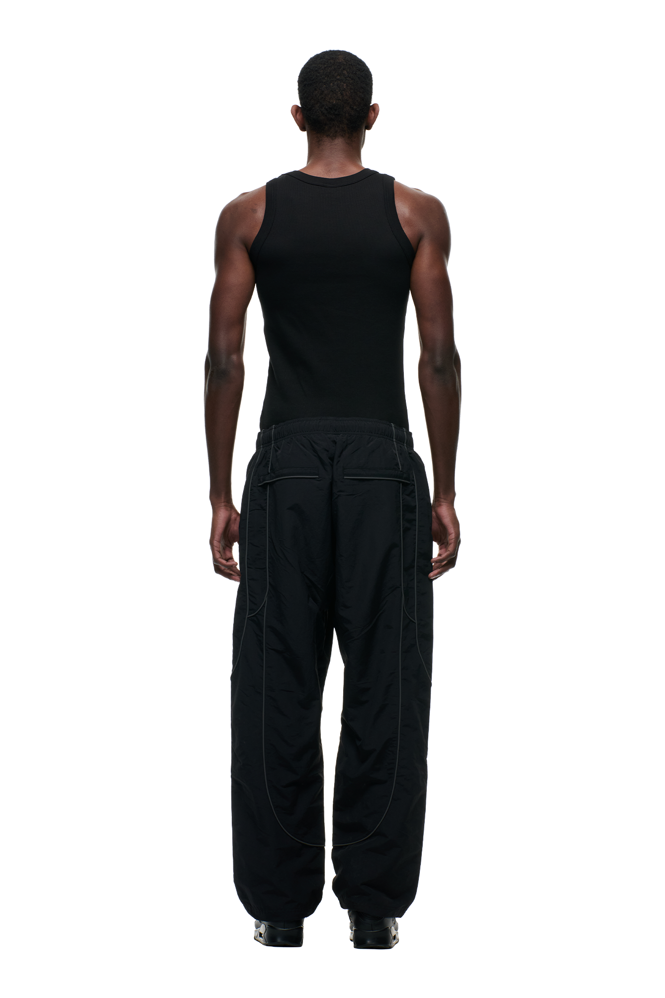 SOLID EVERYDAY TRACK PANTS BLACK