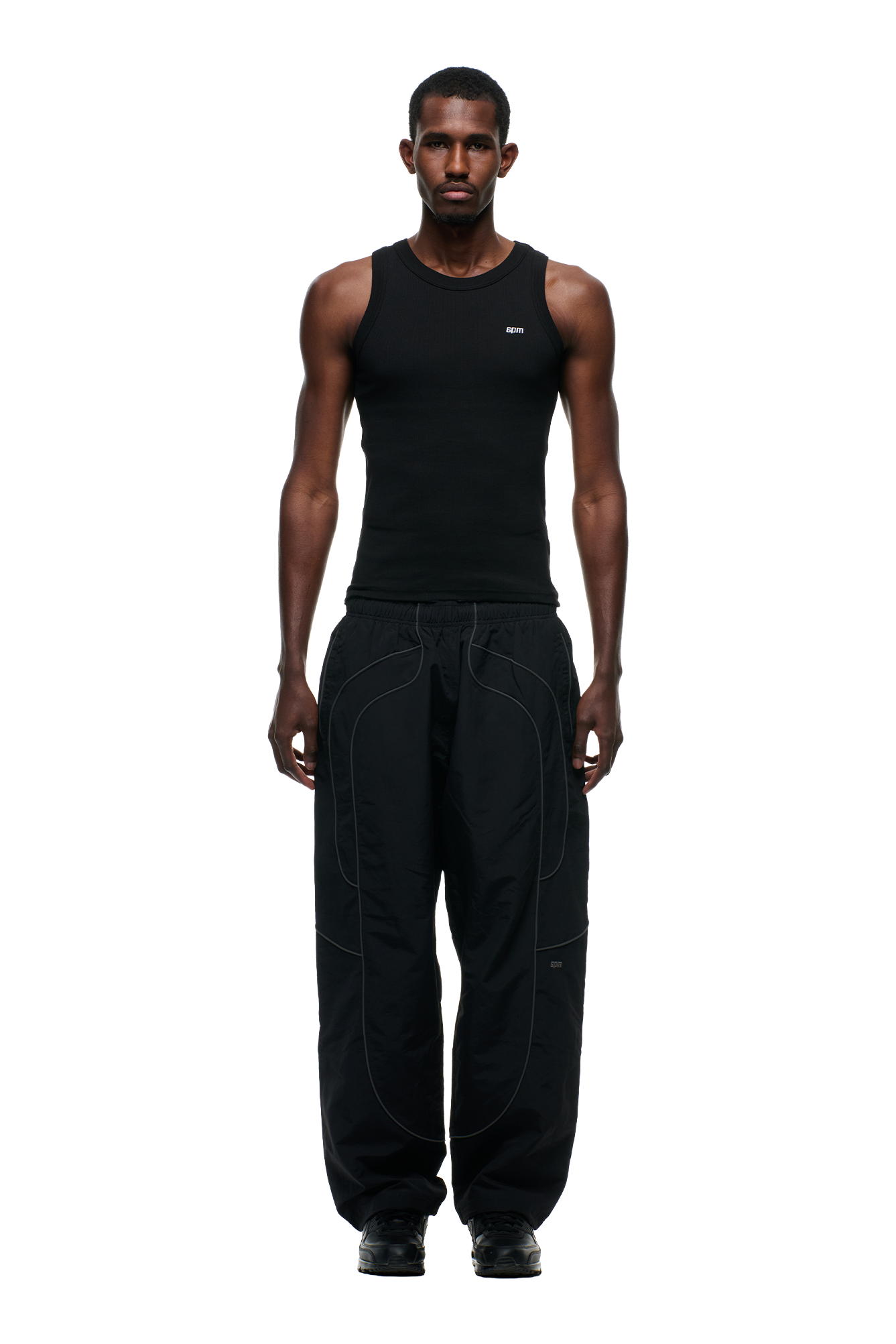 SOLID EVERYDAY TRACK PANTS BLACK