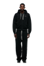 OPEN EDGE ZIP HOODIE BLACK