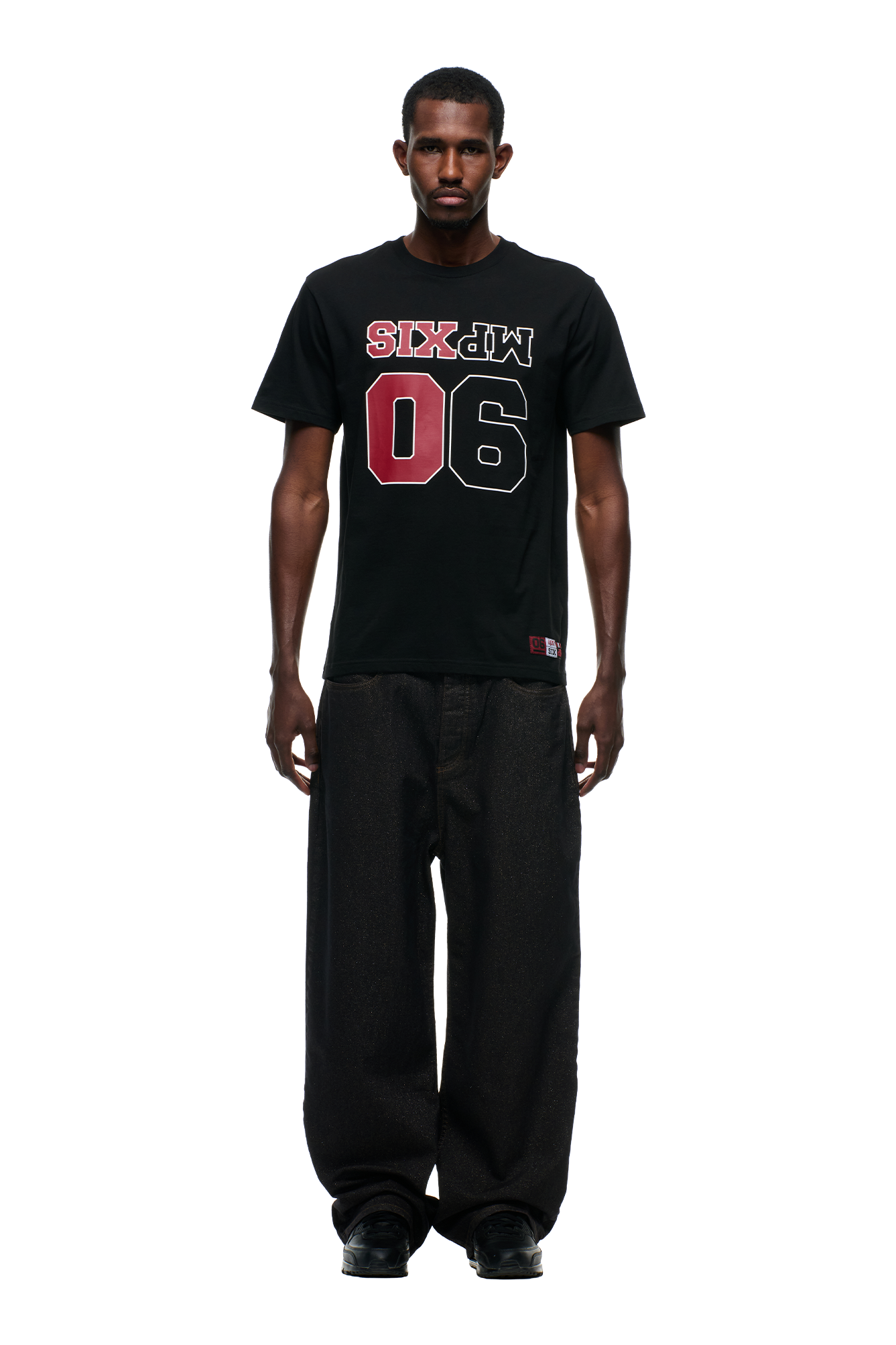 DOWN UNDER COLLEGE T-SHIRT BLACK