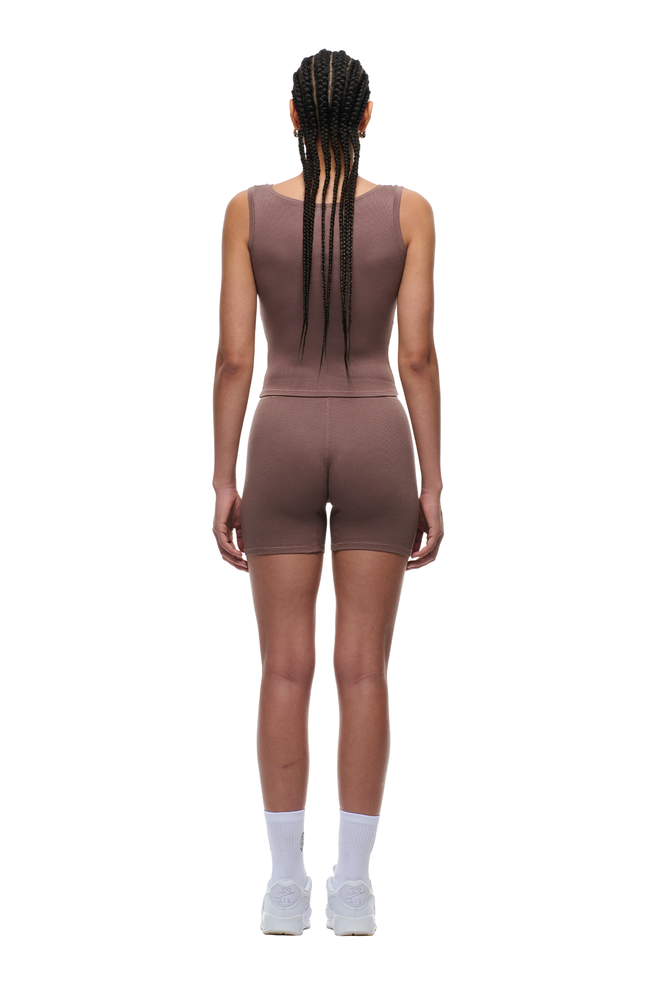 WMNS RIBBED TANKTOP SANDSTONE