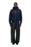 WORDMARK ZIPPER HOODIE MIDNIGHT BLUE