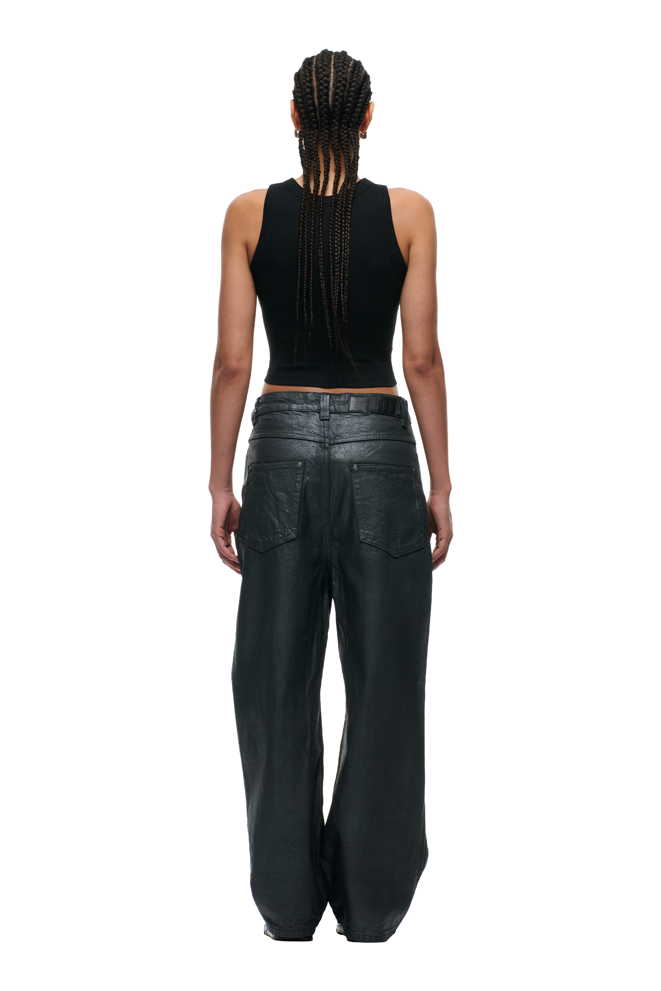 X-TRA WIDE COATED DENIM DARK CHROME