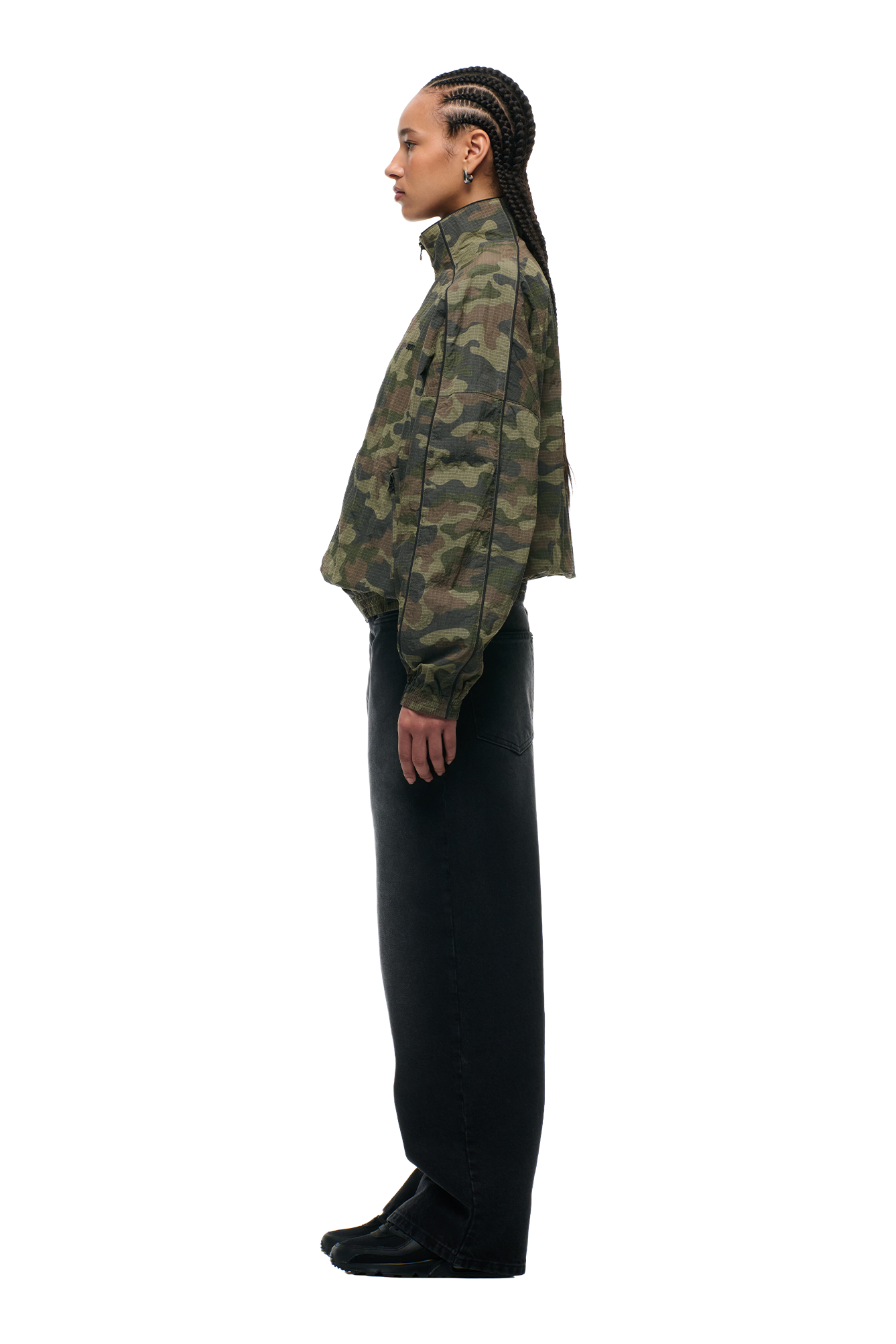 RIPSTOP CAMO TRACKJACKET W/ PIPING