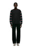 STRIPED RUGBY LS BLACK