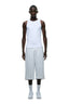 6PM+ LONG SHORTS LIGHT GREY MELANGE
