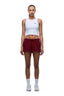 WMNS SHORTS WINE RED