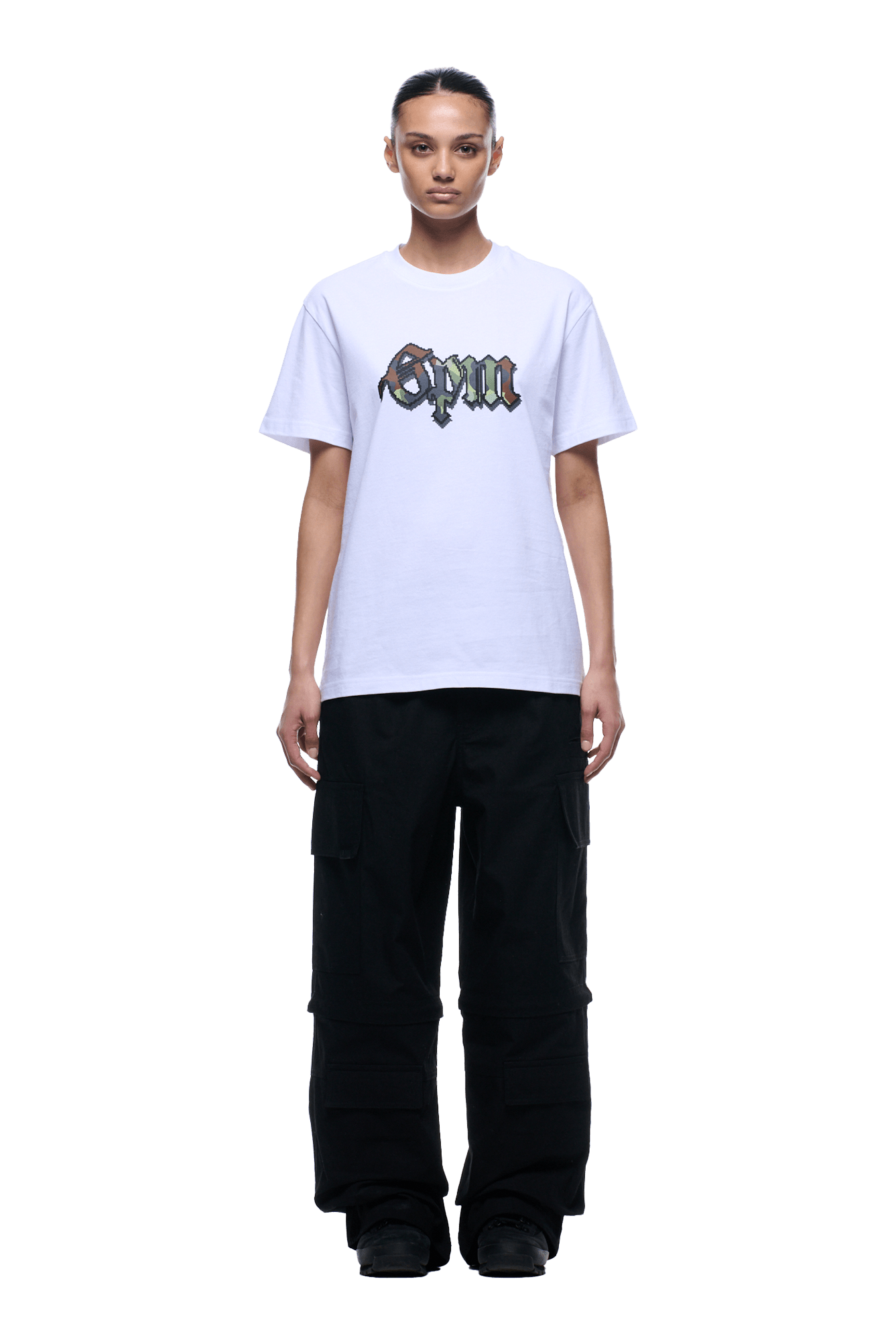 OLD ENGLISH CAMO TEE WHITE