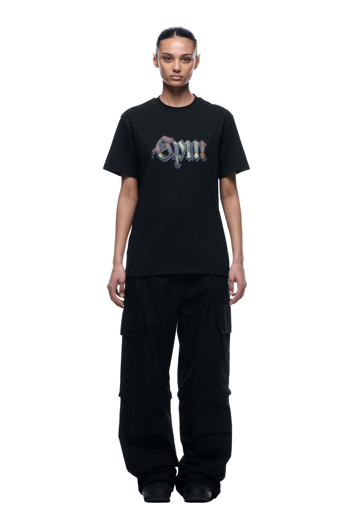 OLD ENGLISH CAMO TEE BLACK