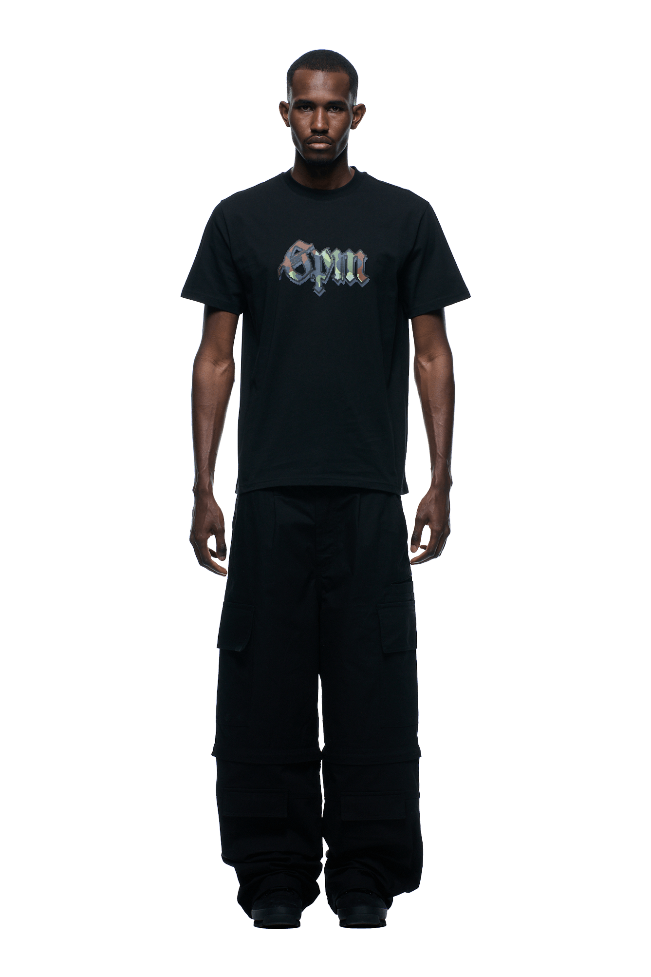 OLD ENGLISH CAMO TEE BLACK