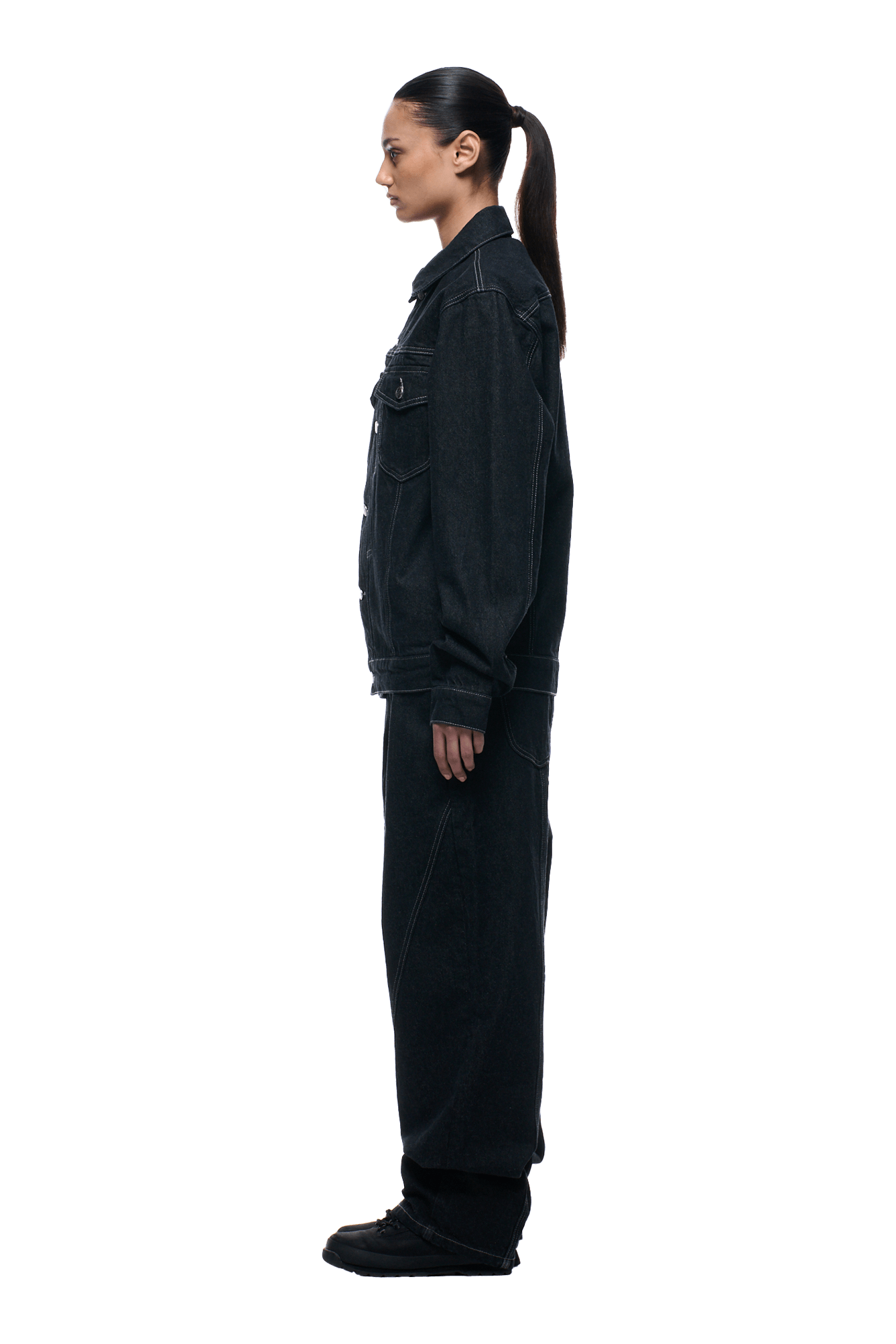TYPE 6 DENIM JACKET BLACK RAW