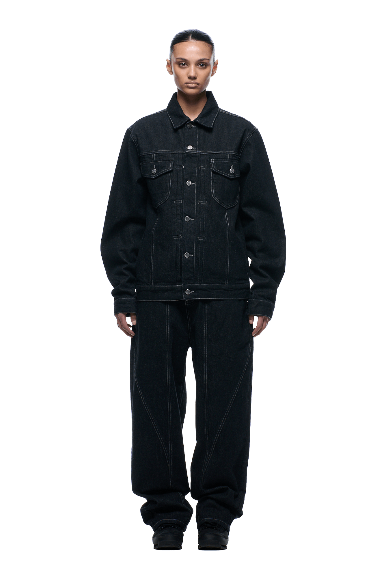 TYPE 6 DENIM JACKET BLACK RAW