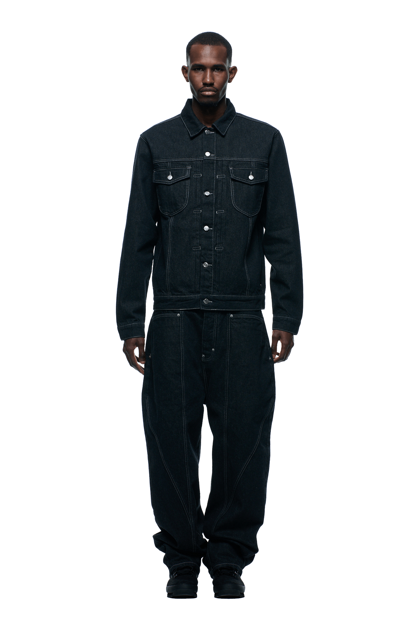 TYPE 6 DENIM JACKET BLACK RAW