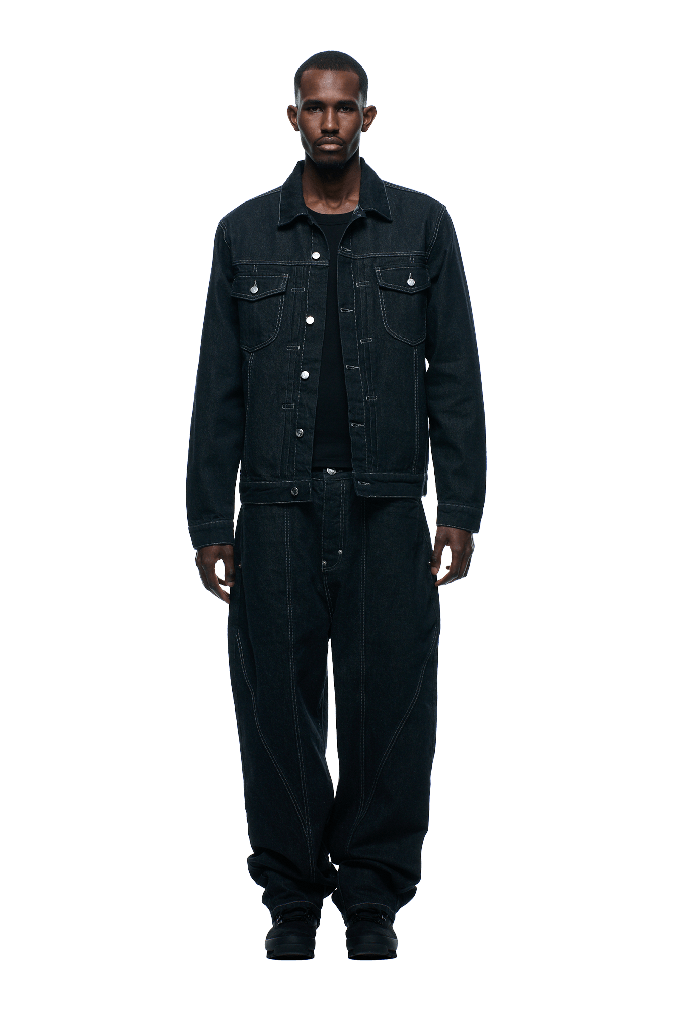 TYPE 6 DENIM JACKET BLACK RAW