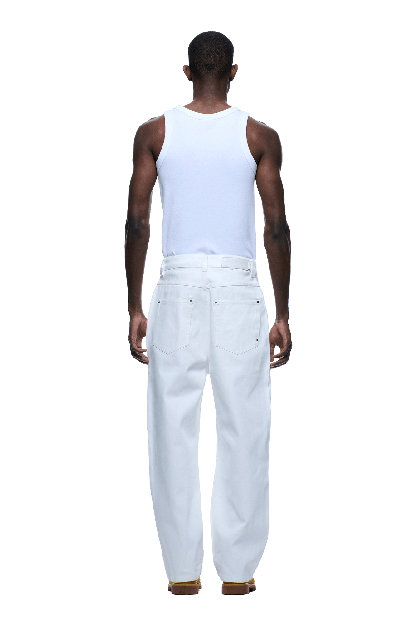 WAX COATED DENIM WHITE