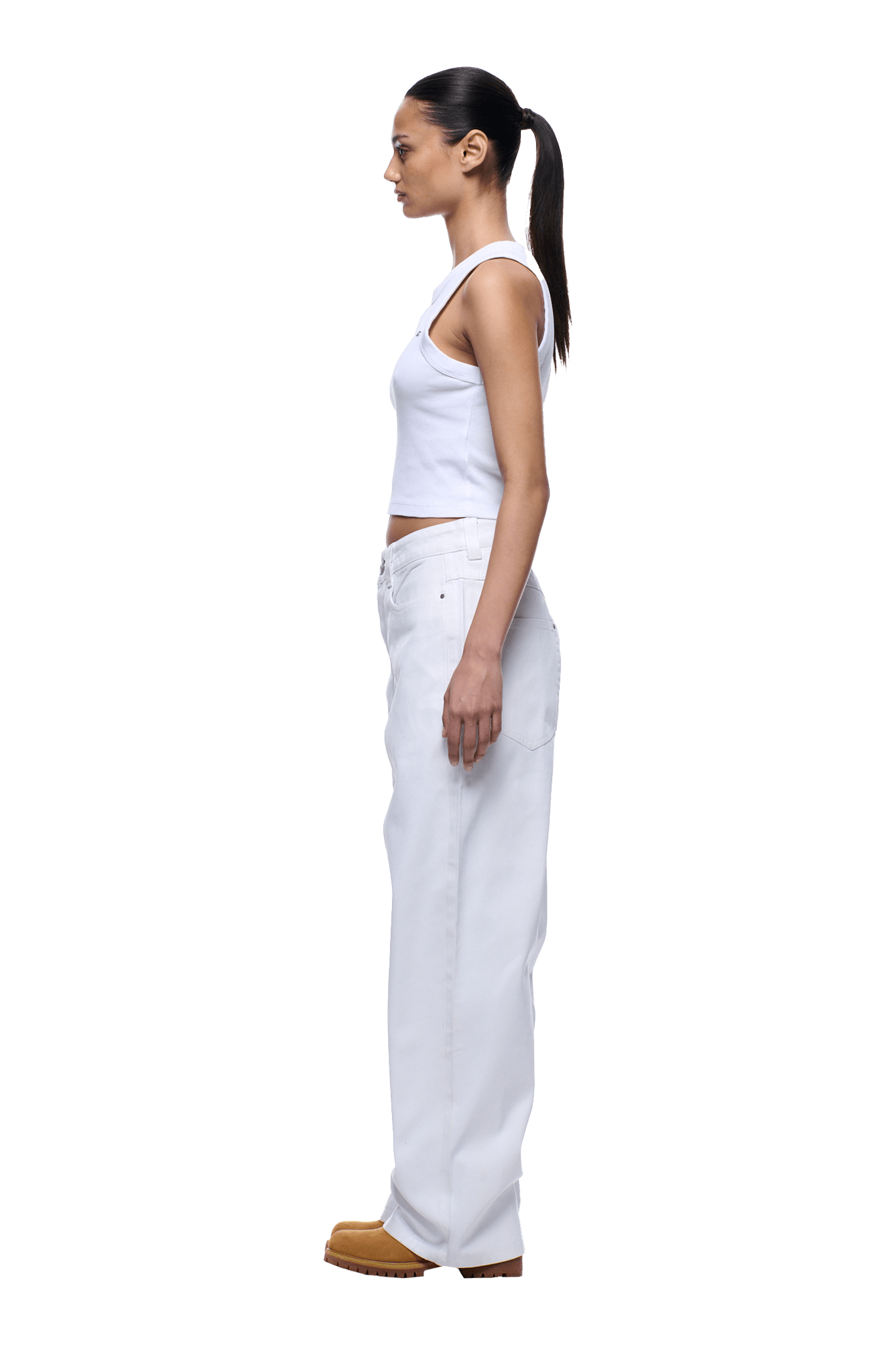 WAX COATED DENIM WHITE