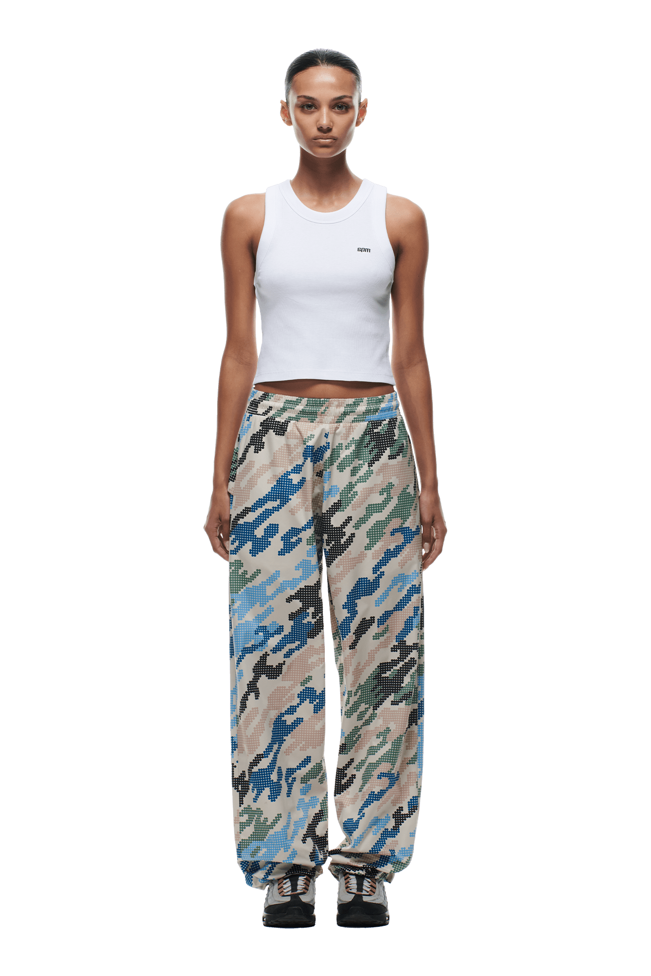 DOT CAMO TRACK PANTS
