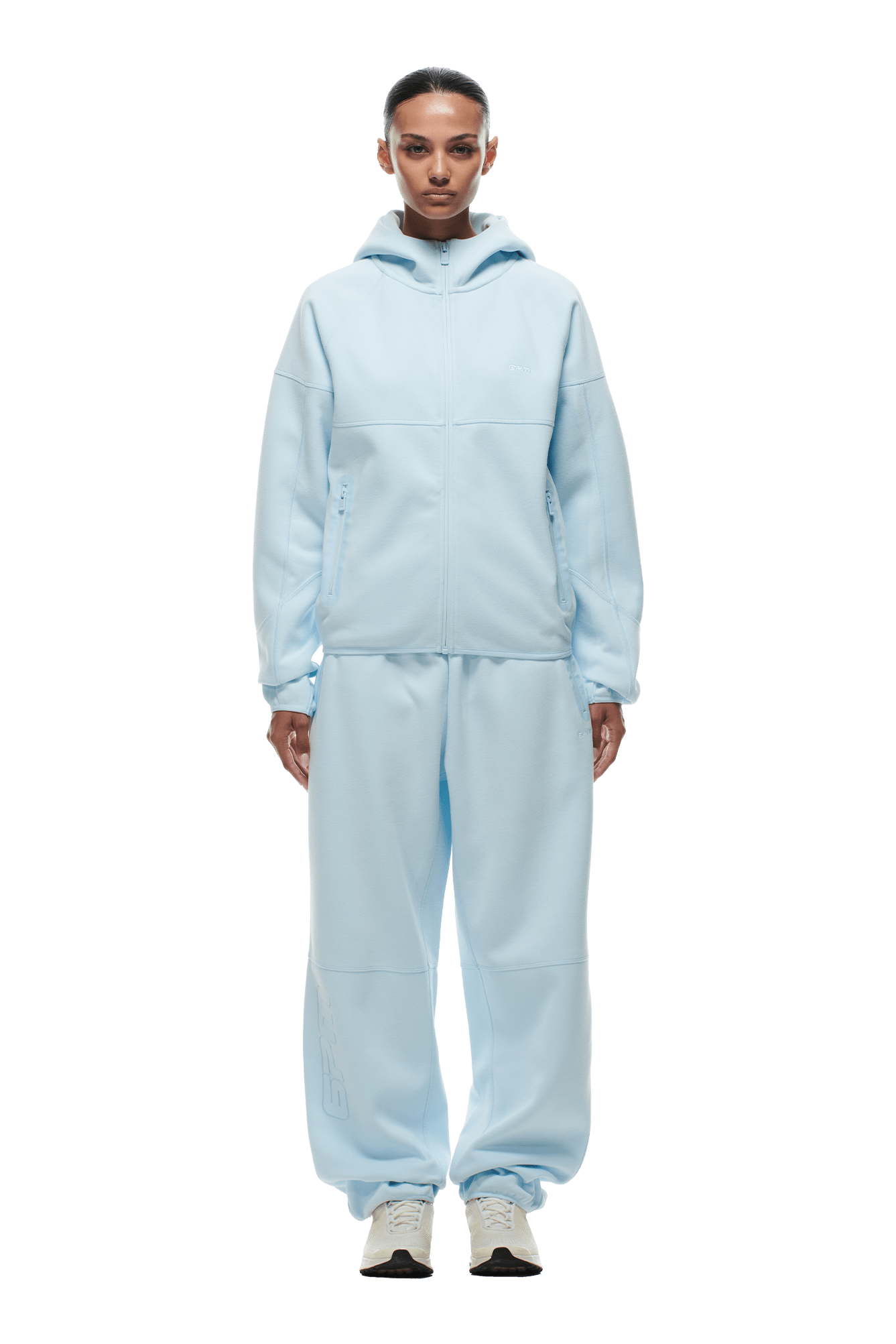 HOODED ROADMAN JACKET ICE BLUE