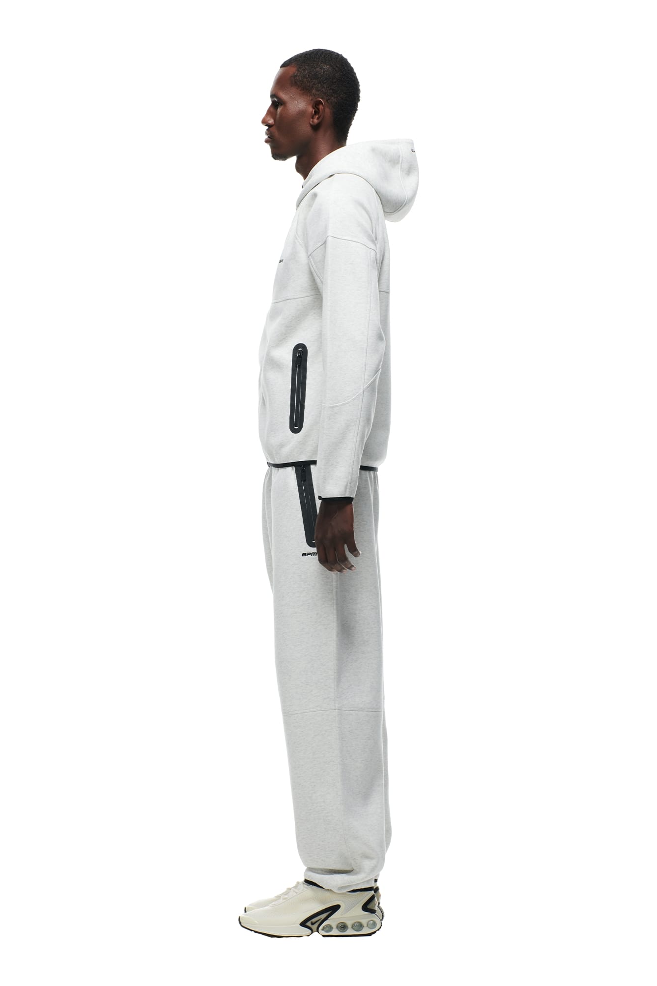 HOODED ROADMAN JACKET LIGHT GREY