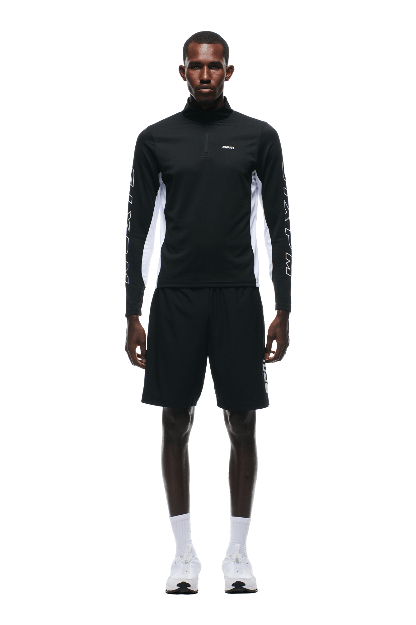 6PM SPORTS HALF-ZIP BLACK
