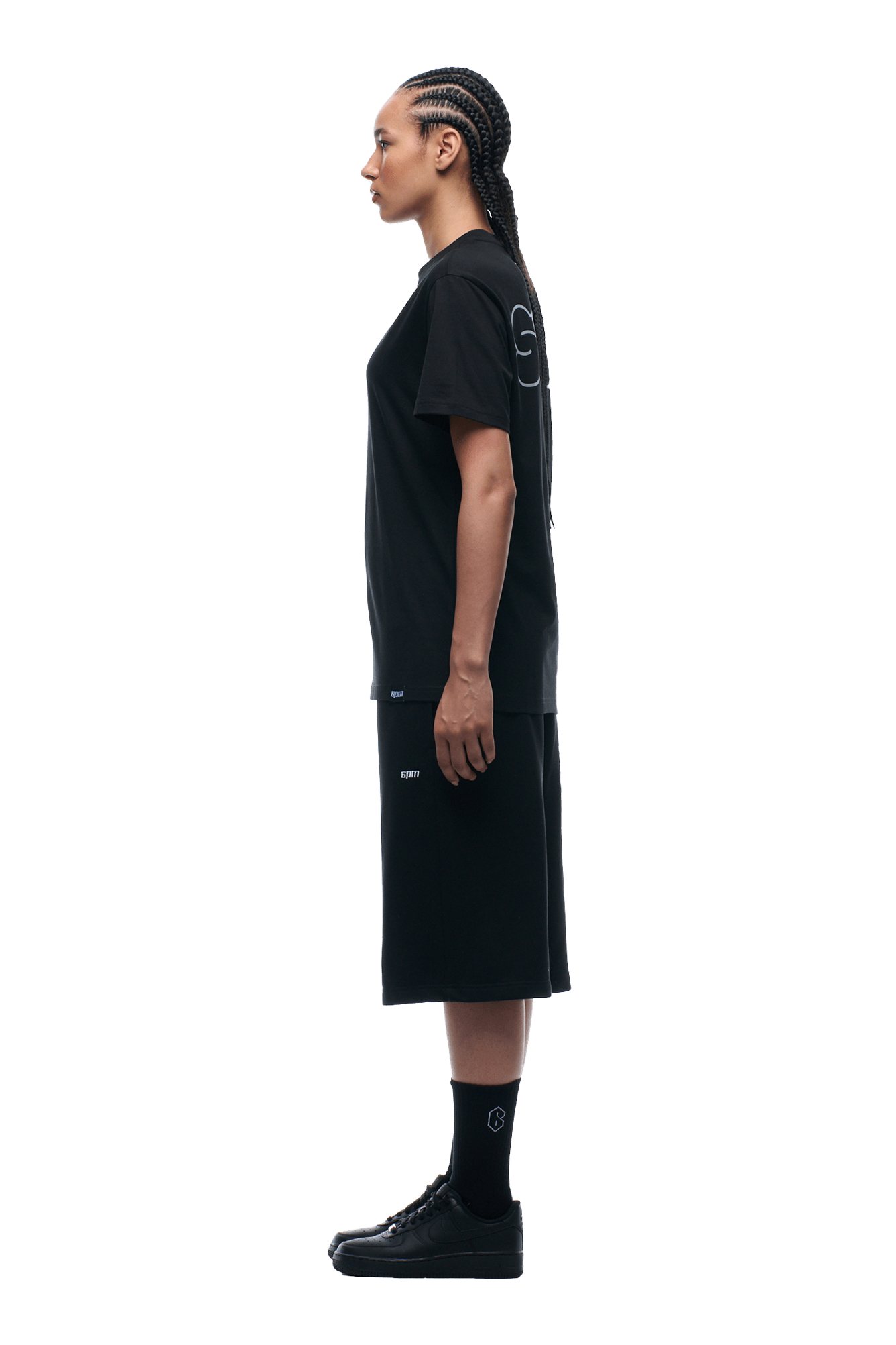 REFLECTIVE LOGO TEE BLACK