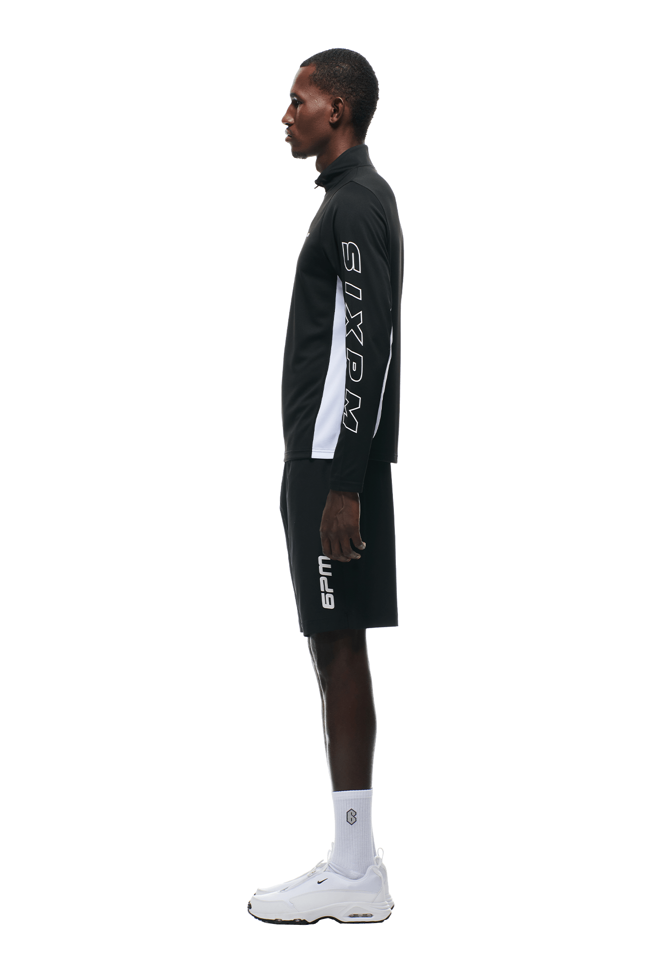 6PM SPORTS HALF-ZIP BLACK