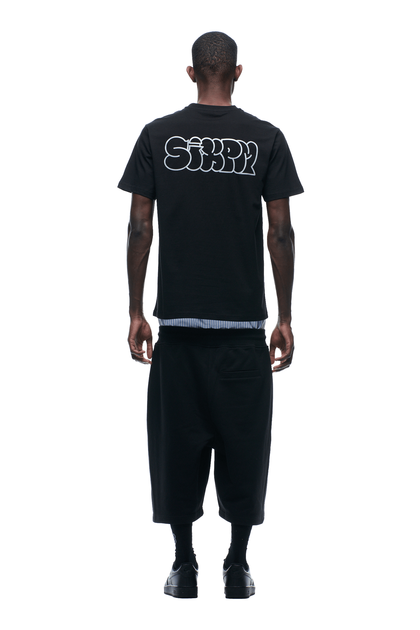 REFLECTIVE LOGO TEE BLACK