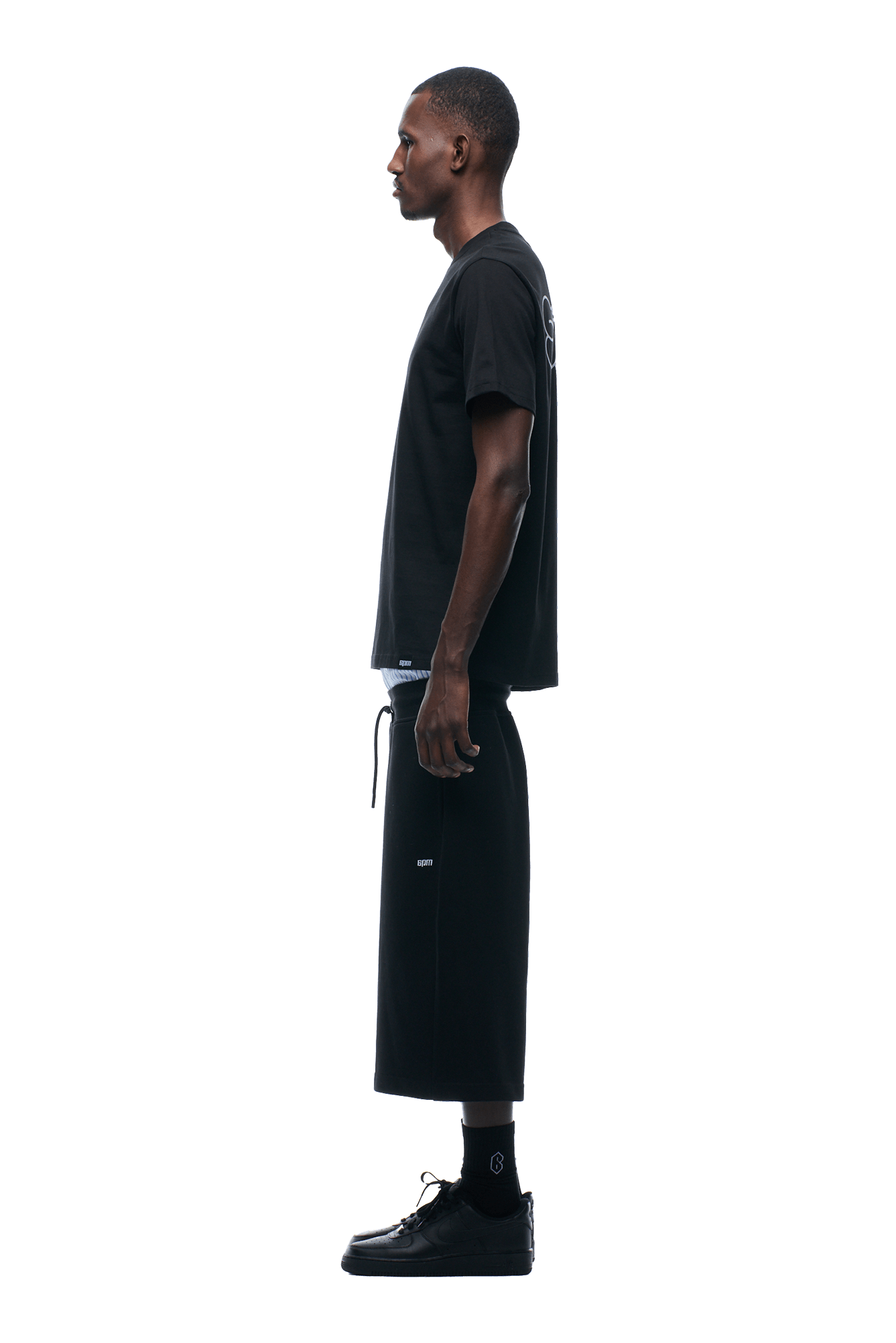 REFLECTIVE LOGO TEE BLACK