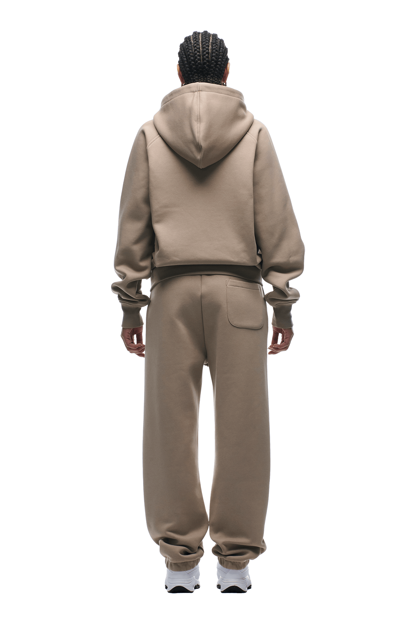 ZIP HOODIE MOCCA CREAM